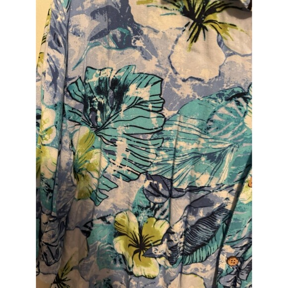 Carribean Joe Men's Casual Button-Up Shirt Size Large Tropical (W36) - Picture 3 of 10